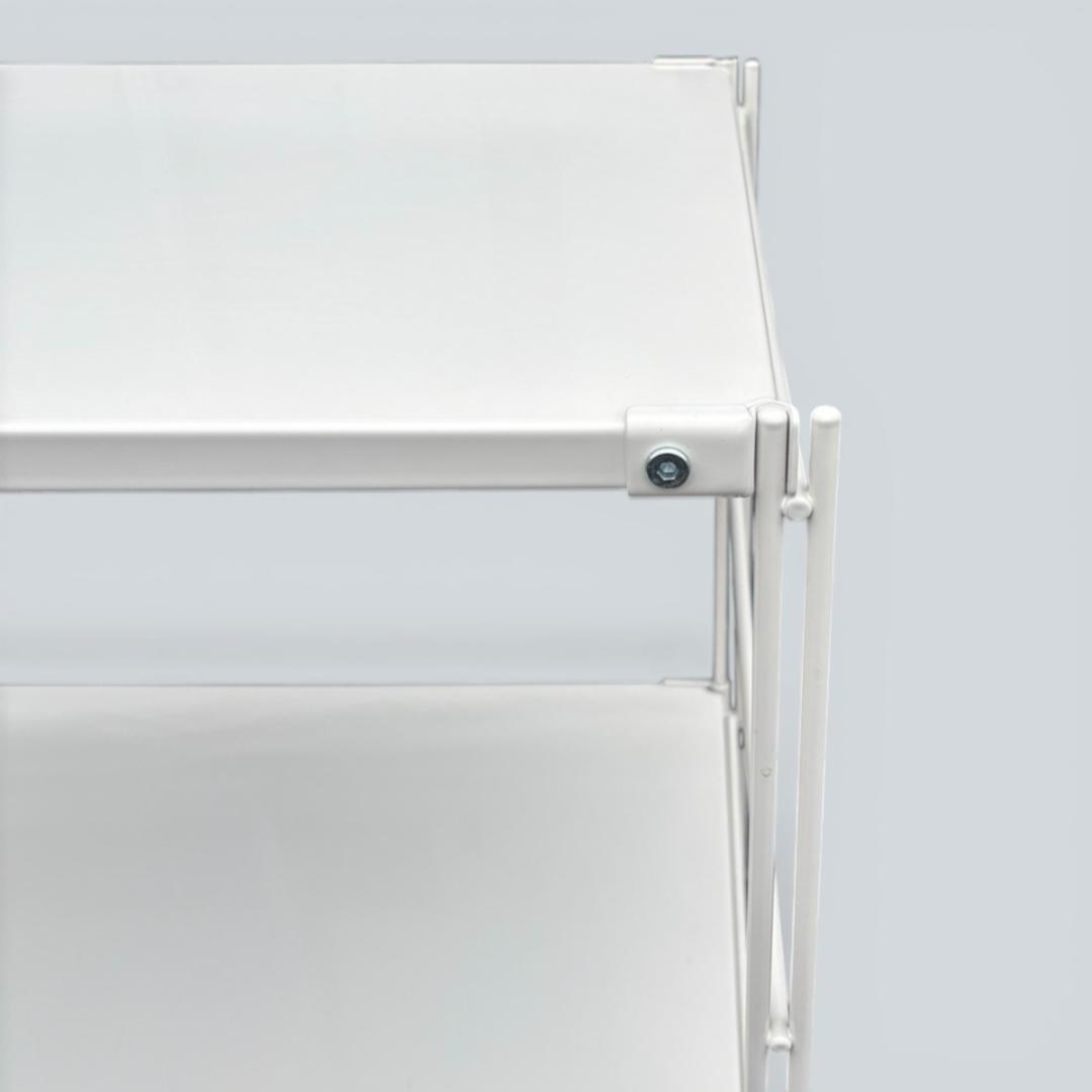 無印良品 スチールユニットシェルフ ライトグレー 中 58cm幅 収納ラック