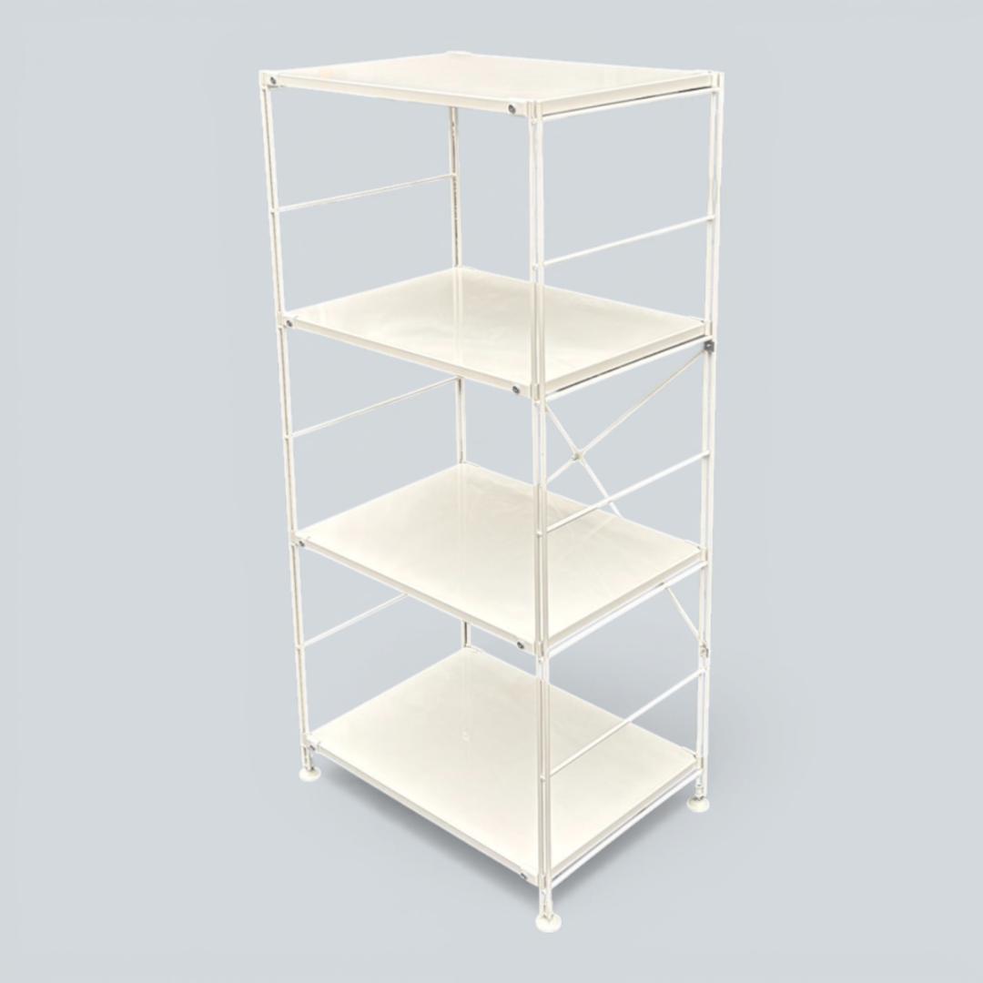 無印良品 スチールユニットシェルフ ライトグレー 中 58cm幅 収納ラック