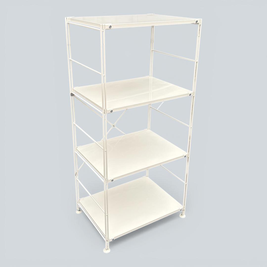 無印良品 スチールユニットシェルフ ライトグレー 中 58cm幅 収納ラック