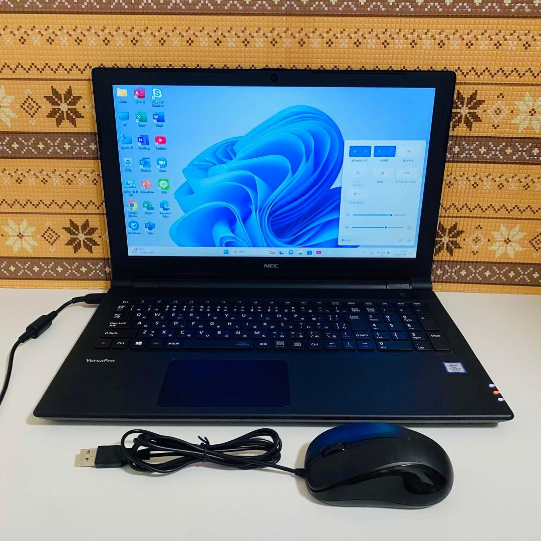 Y35 NECノートパソコンi5第7世代SSDメモリ8G高速 Windows11
