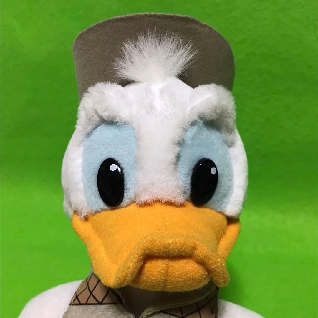 ディズニー　ドナルド　ぬいぐるみ　ジャングルクルーズ　レトロ　美品