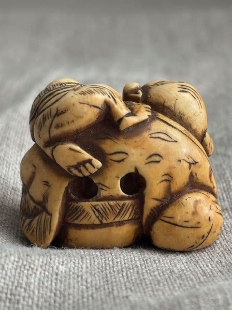 根付　彫刻　骨董品
