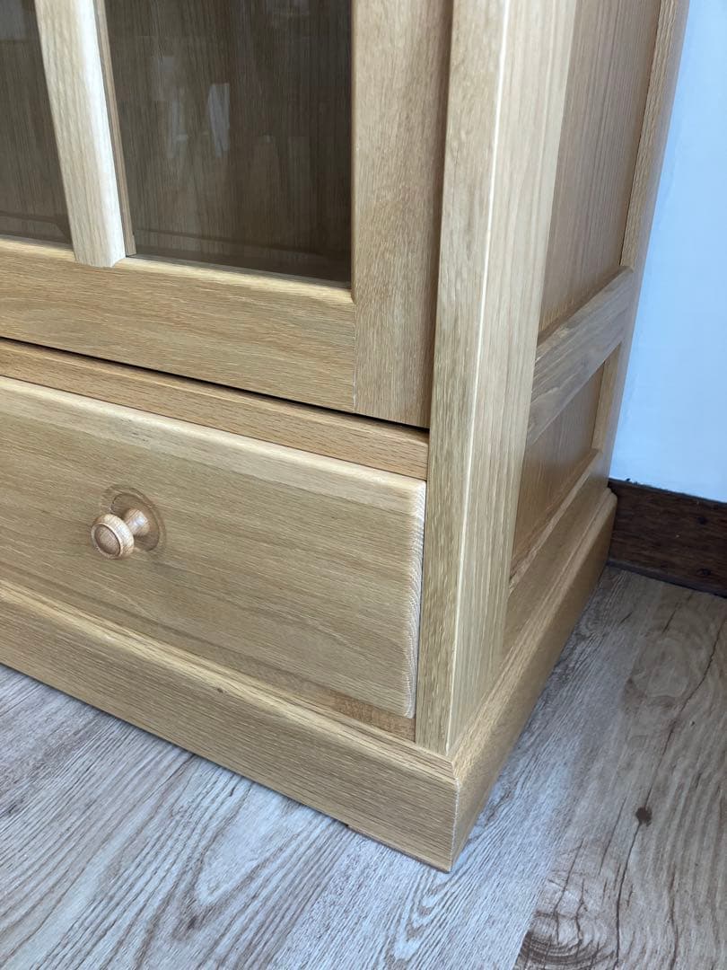 ナラ材　ブックボード　引戸　展示品