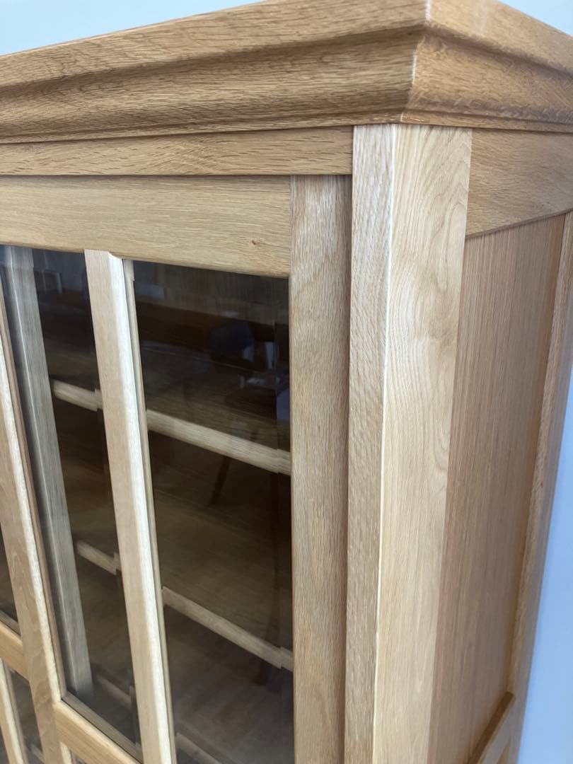 ナラ材　ブックボード　引戸　展示品