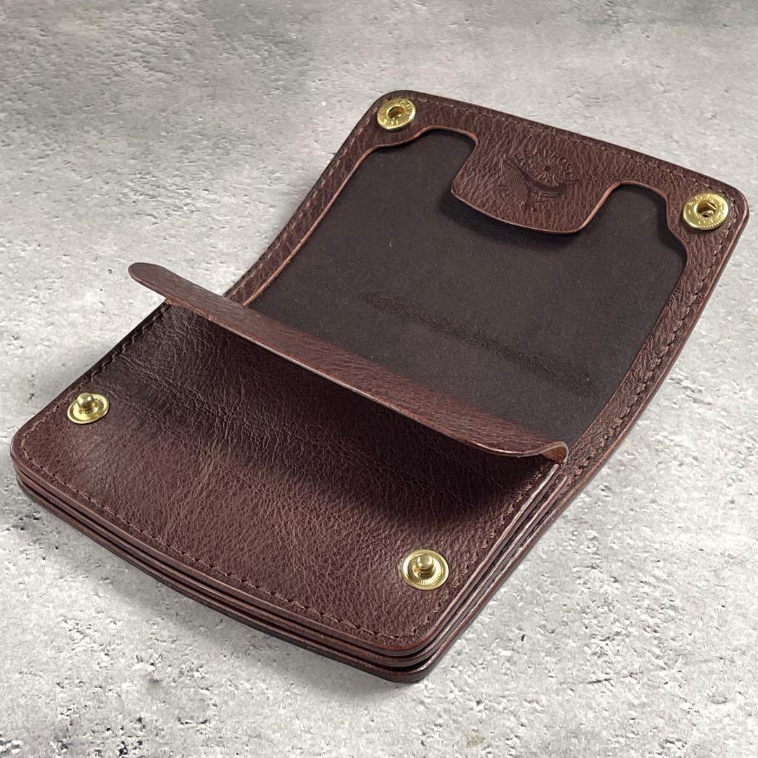 【outlet】Shortwallet ”MANO”ダークブラウン