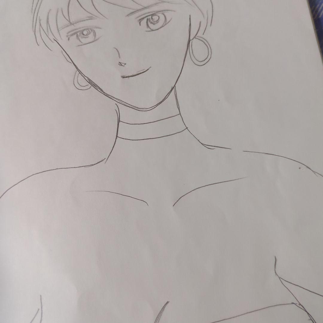 アニメ風ショートカット女性