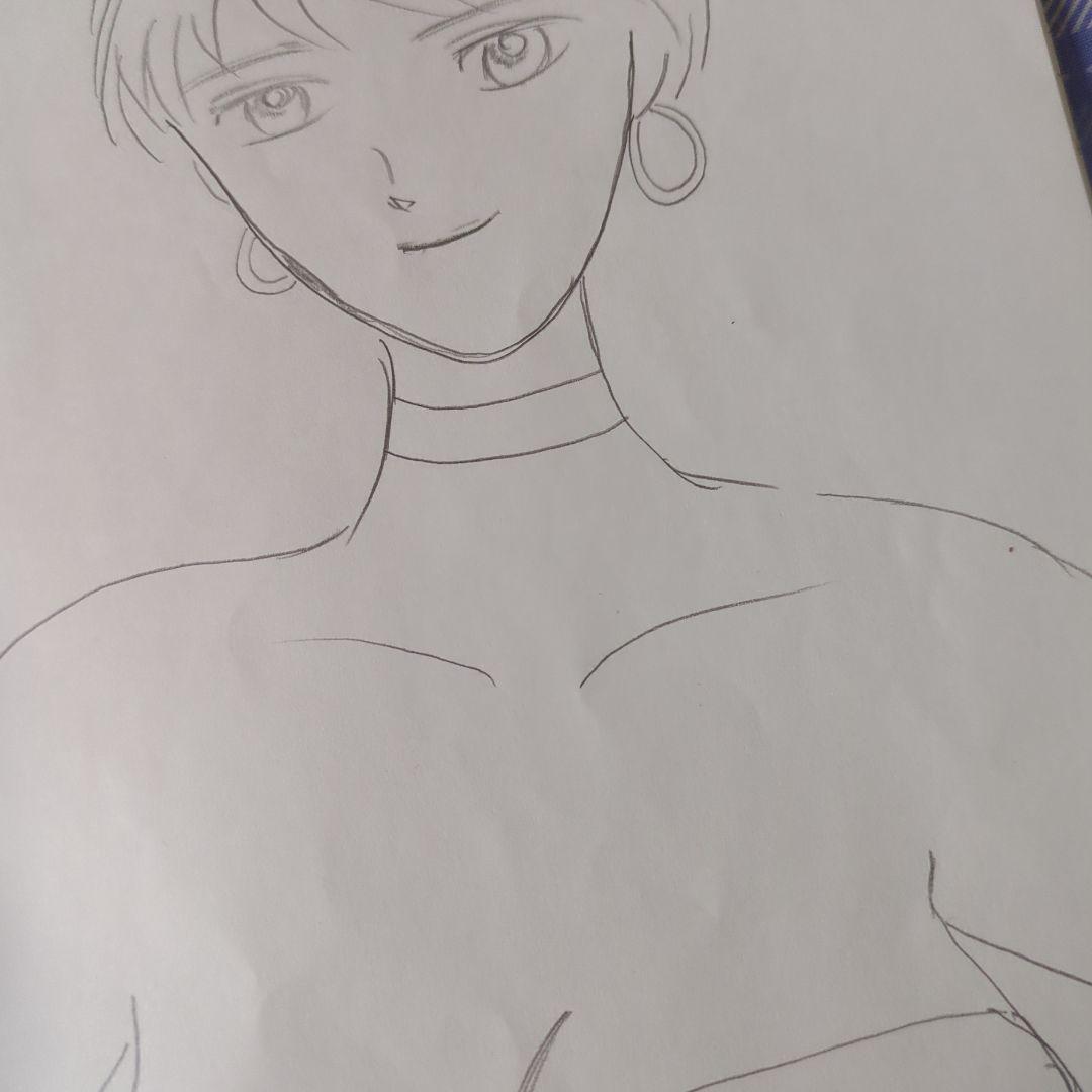 アニメ風ショートカット女性