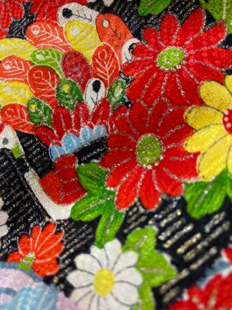 No.148アンティーク子供着物正絹七五三美品綺麗です着丈82センチ裄丈36.5