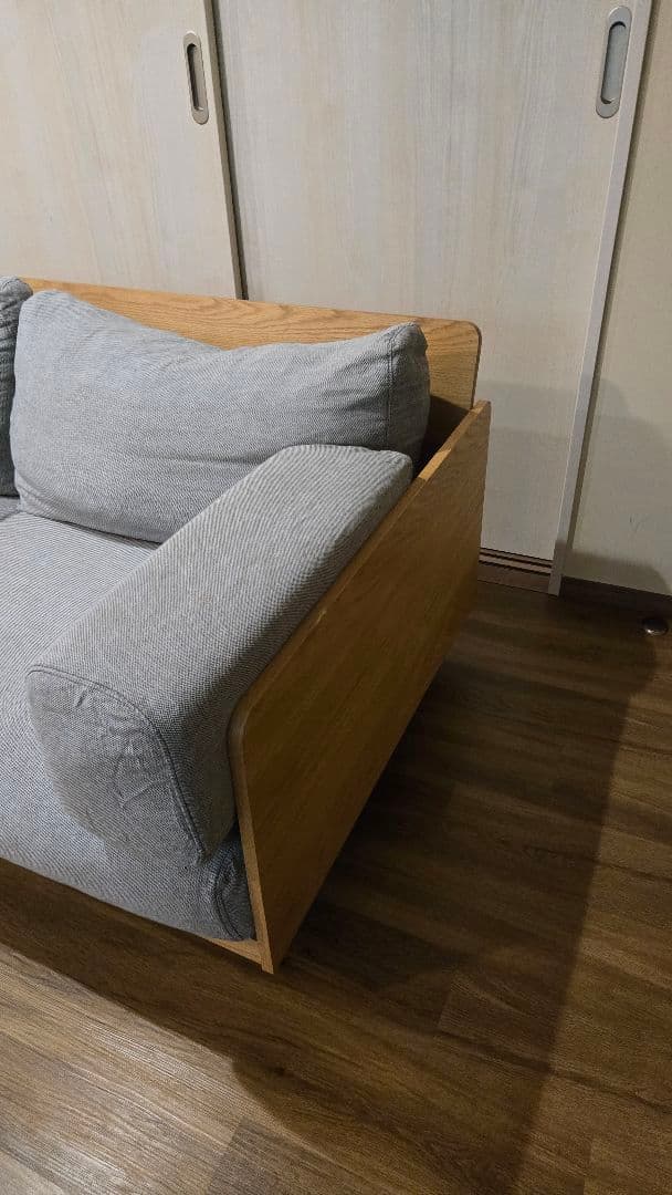 [早い者勝ち]無印良品 木製ソファ オーク材 突板2.5 シーター