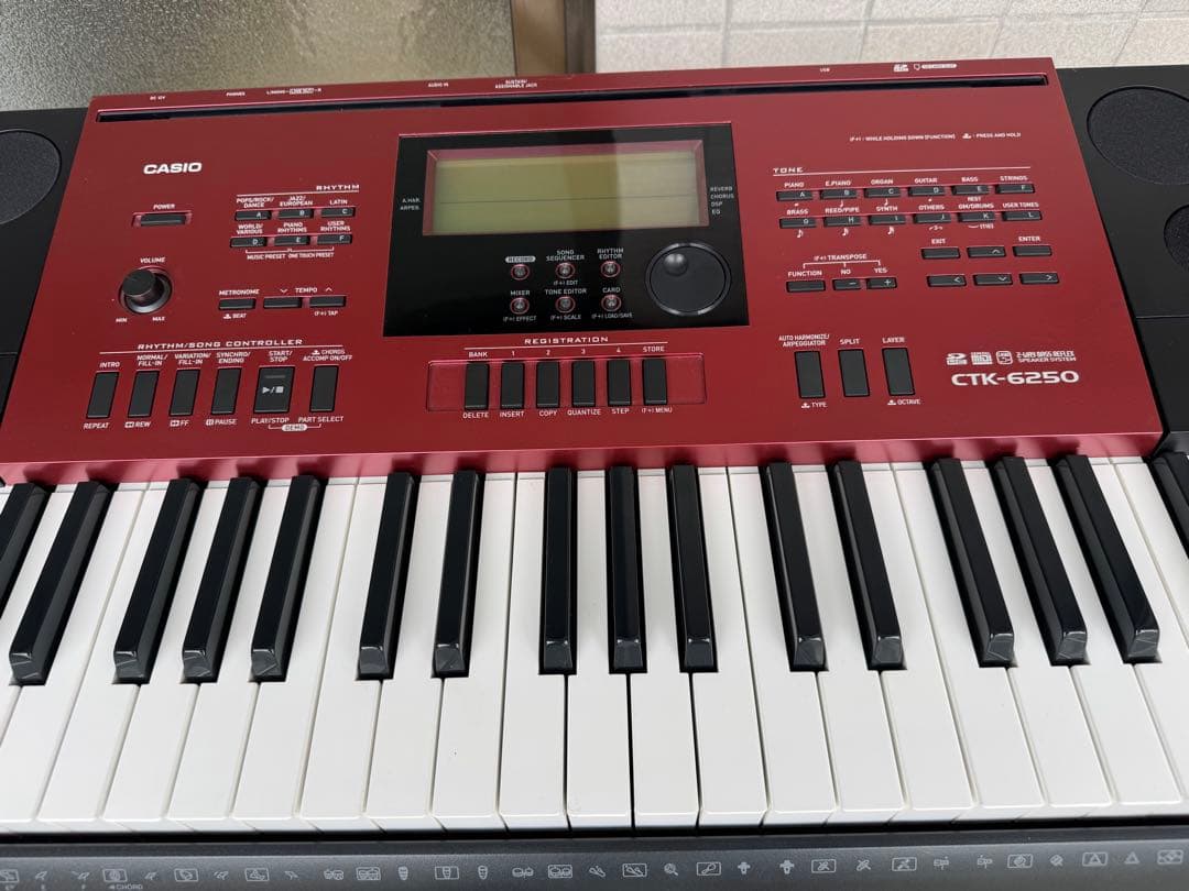 CASIO キーボード CTK-6250 17年製 本体のみ