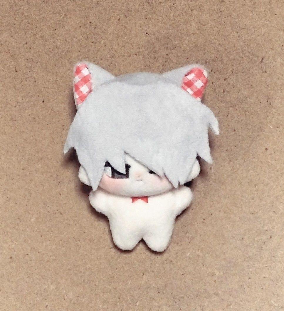 10cm 無属性 ぬいぐるみ ハンドメイド 自作ぬい 猫耳　ケモミミ