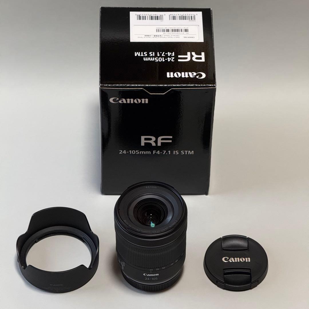 Canon RF 24-105mm F4-7.1 IS STM 純正フード付き