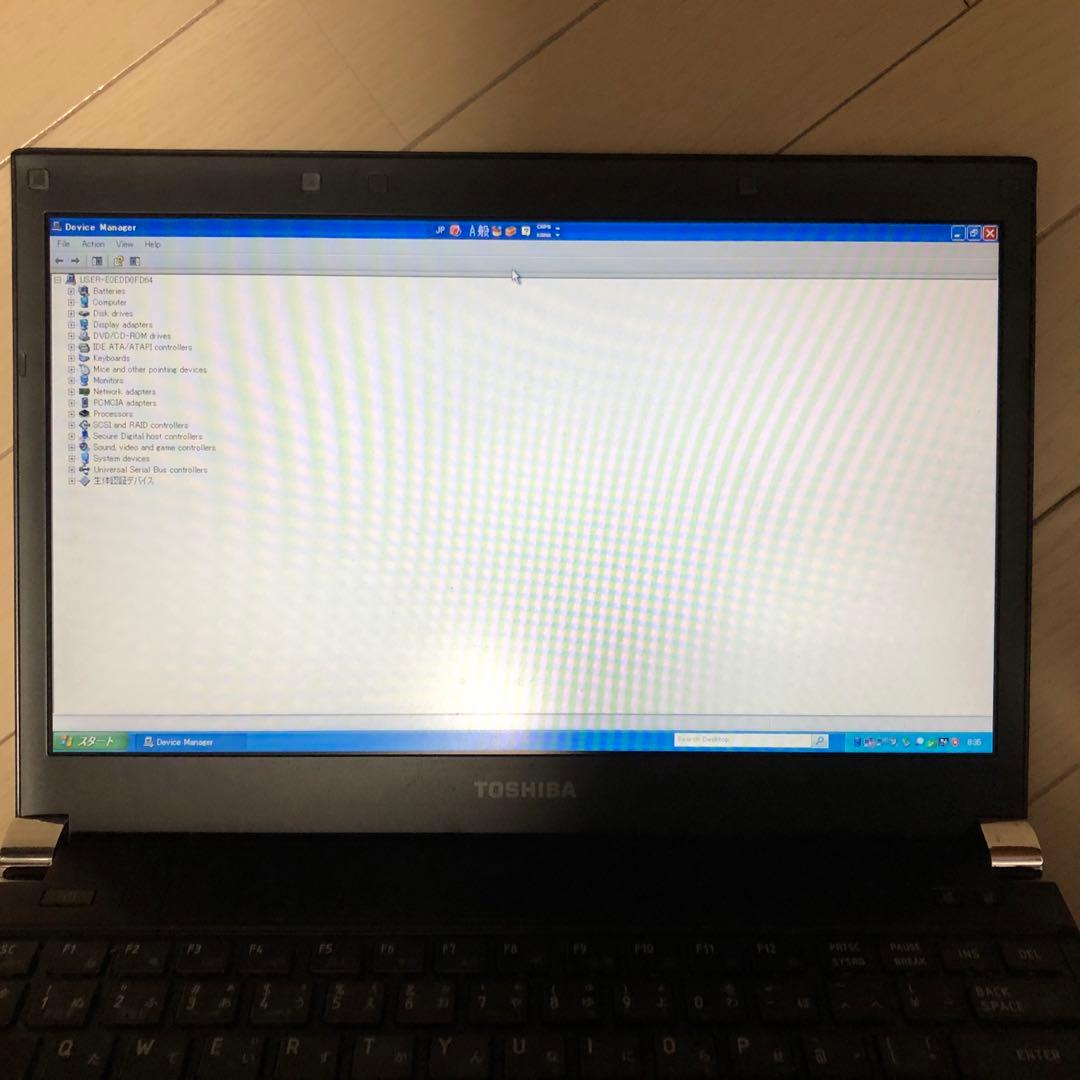 Windows XP SP5改 4GB SSD120GB Office2007