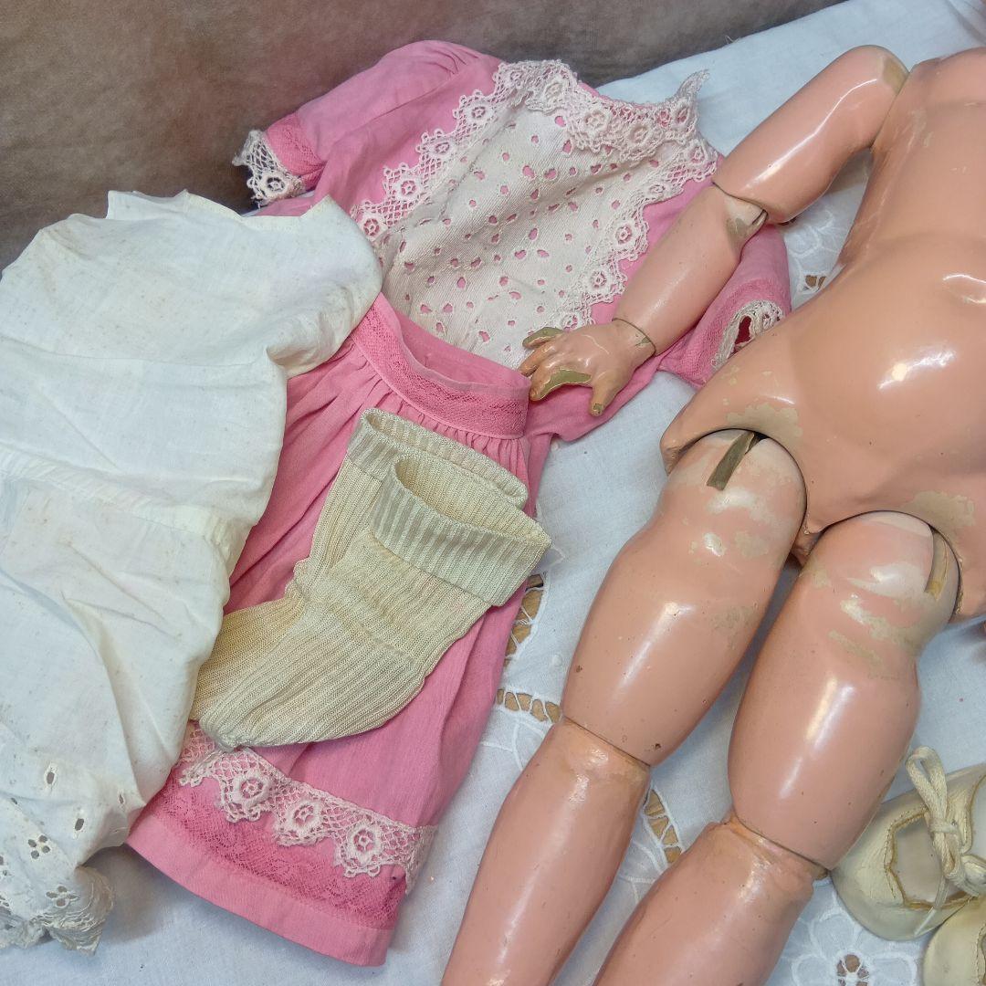 ♥珍しいヘッドがペーパーマッシュのSFBJジュモー　アンティークドール♥