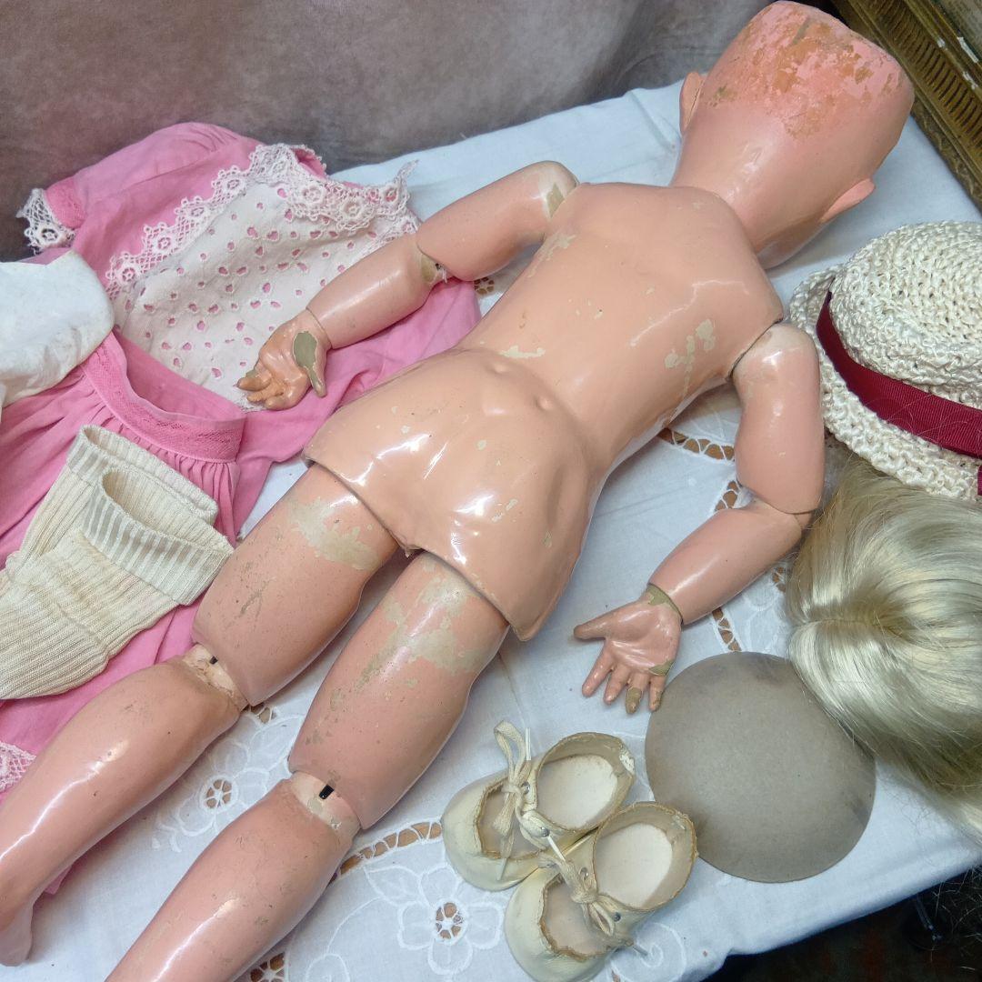 ♥珍しいヘッドがペーパーマッシュのSFBJジュモー　アンティークドール♥