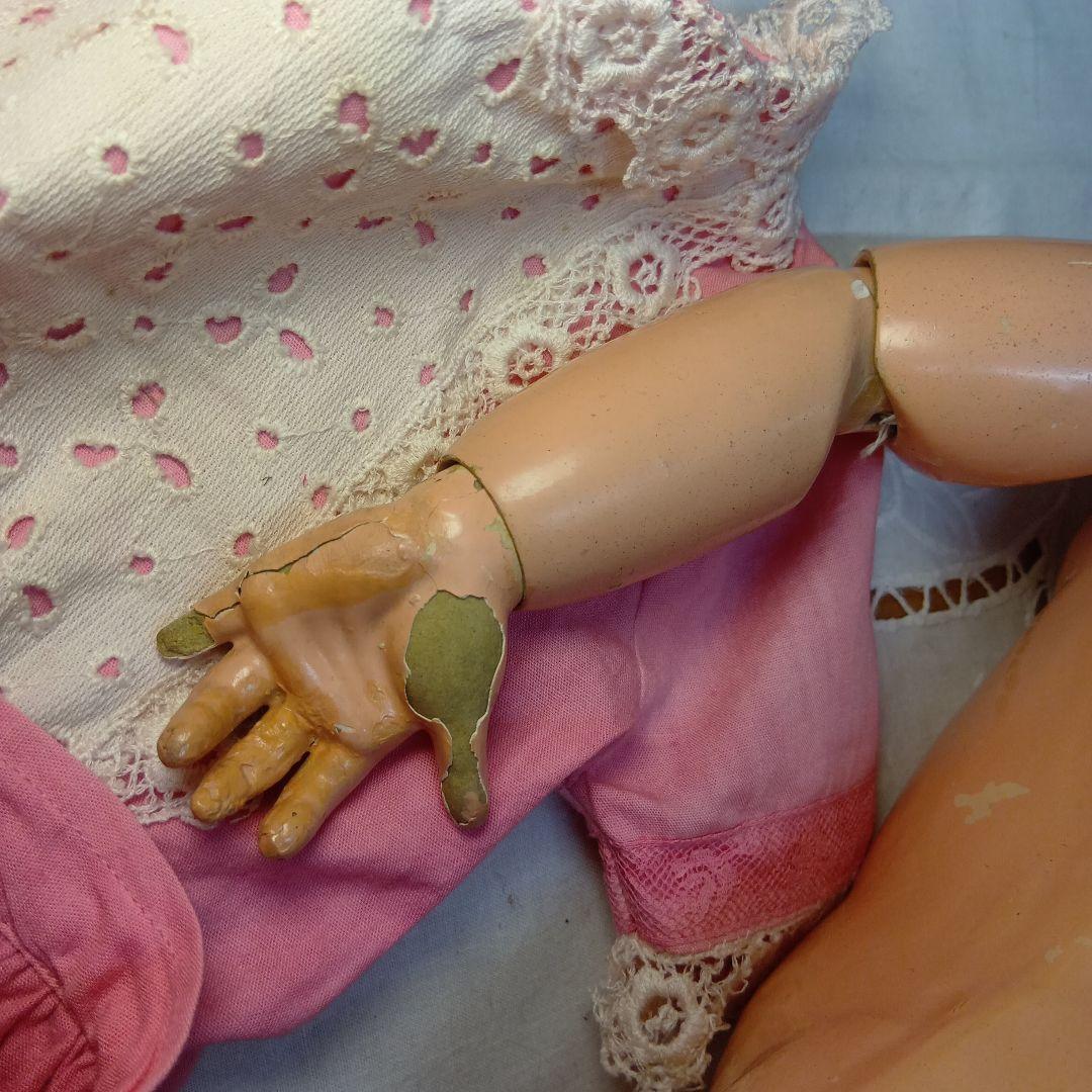 ♥珍しいヘッドがペーパーマッシュのSFBJジュモー　アンティークドール♥