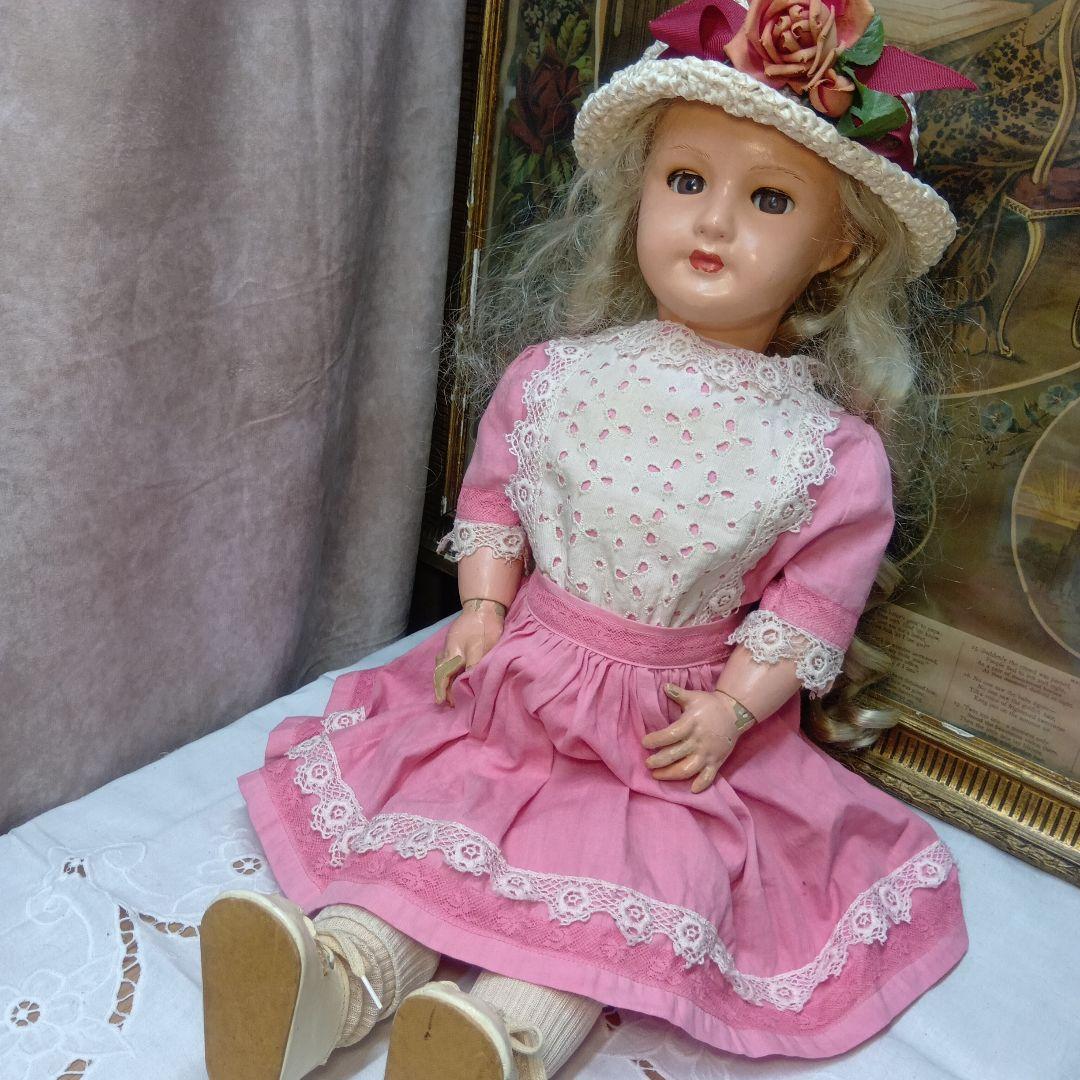 ♥珍しいヘッドがペーパーマッシュのSFBJジュモー　アンティークドール♥