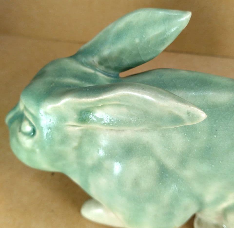 【本物保証】藤平伸 干支寿兎 共箱 京都私立大名誉教授 美品 陶製兎置物