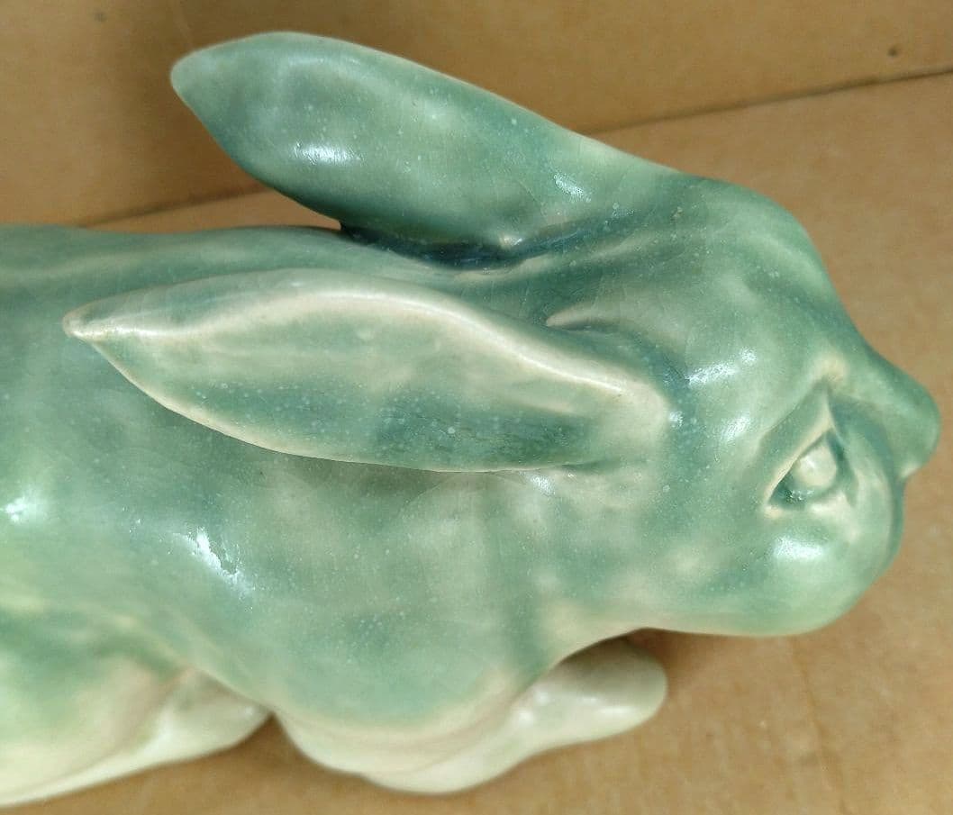 【本物保証】藤平伸 干支寿兎 共箱 京都私立大名誉教授 美品 陶製兎置物