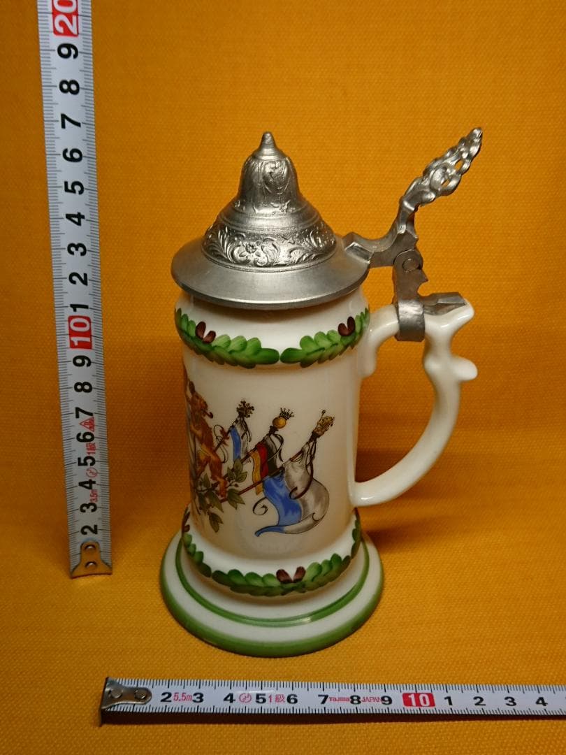 【美品】ドイツ　ビールジョッキ　置物　インテリア　工芸品　美術品　A3339