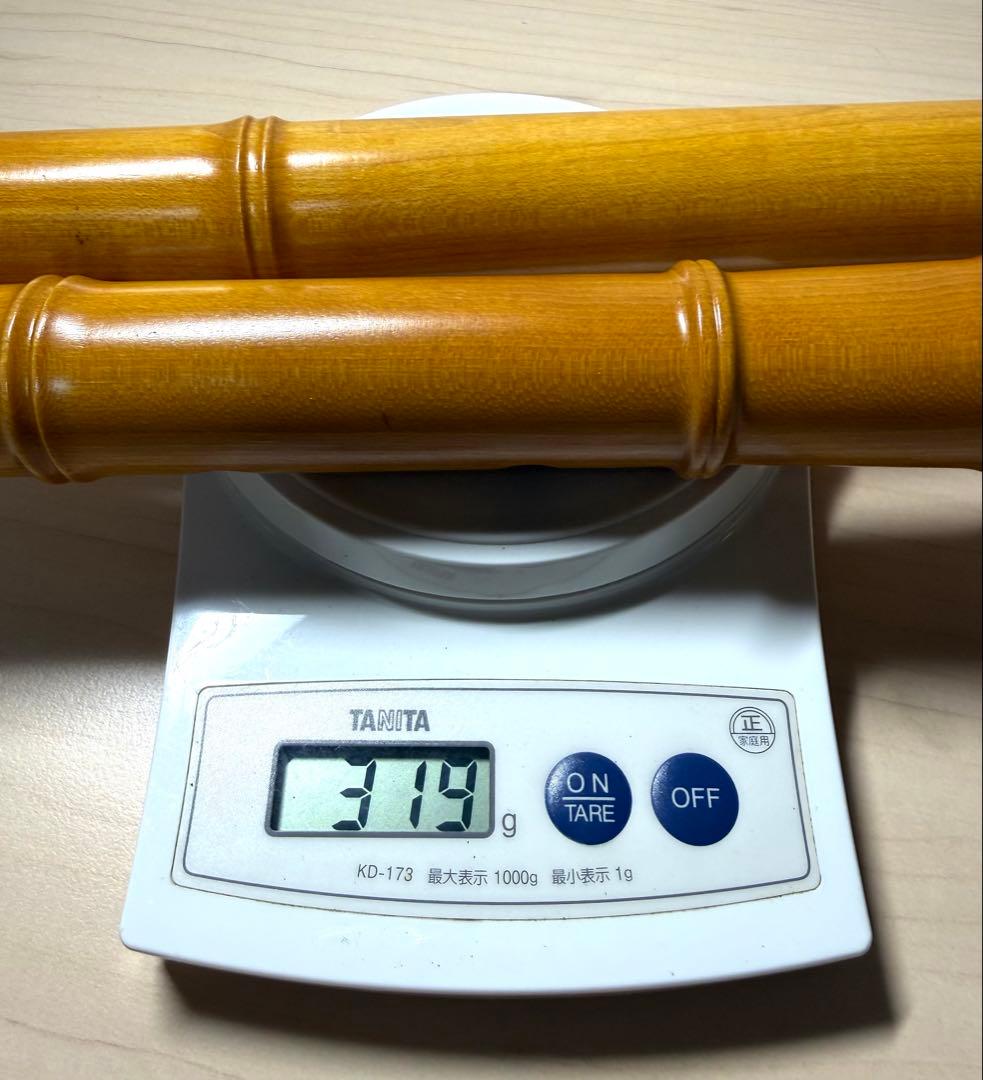 美品 銘木 琴古流 松濤 尺八 寸管 キャップ付き