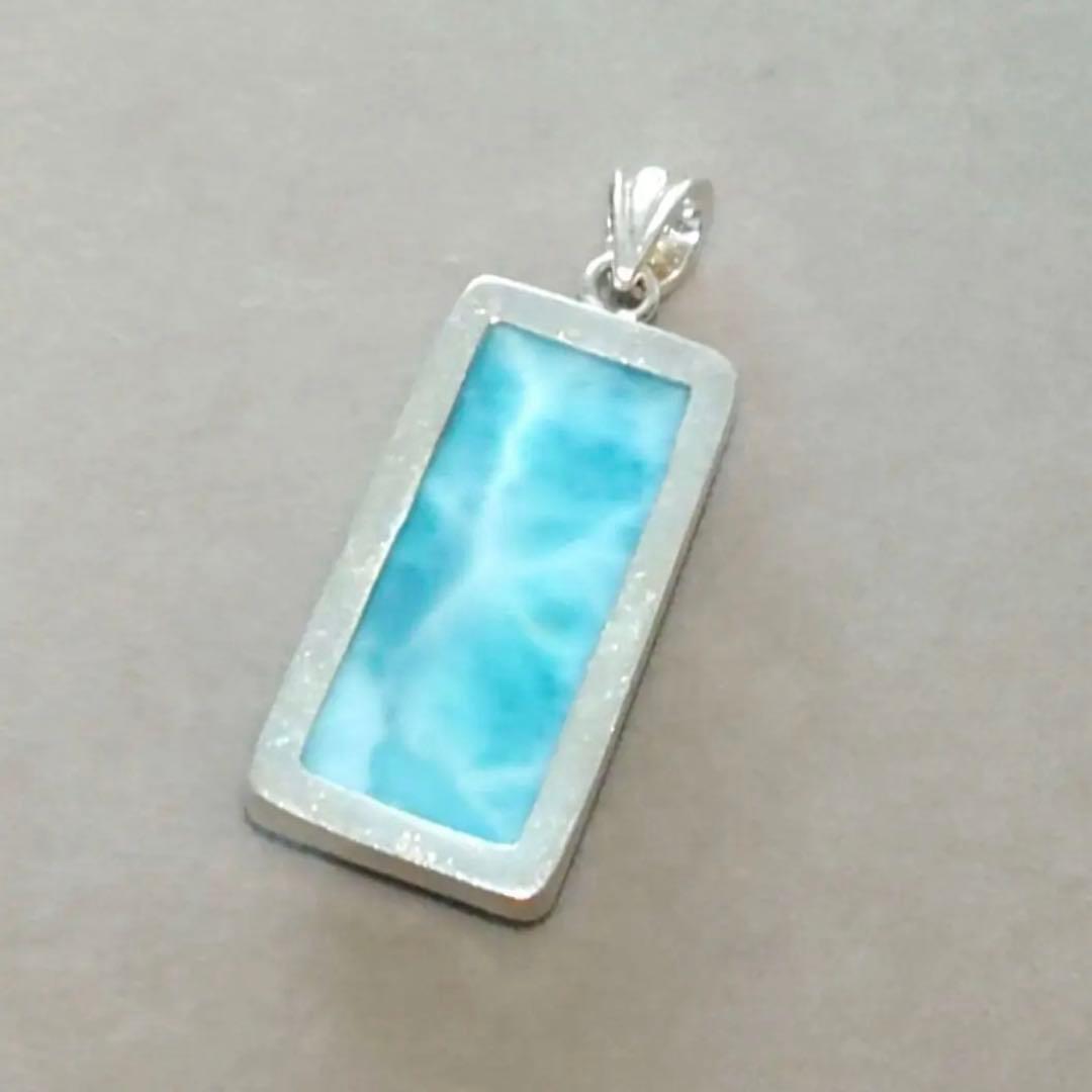 No.10 天然石ラリマーのペンダント