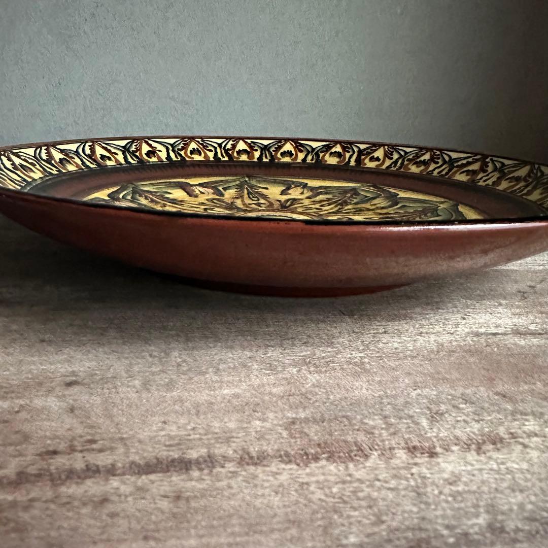希少　ソビエト陶器　アラベスク模様　大皿　ロシア　焼き物　工芸品　陶磁器　D
