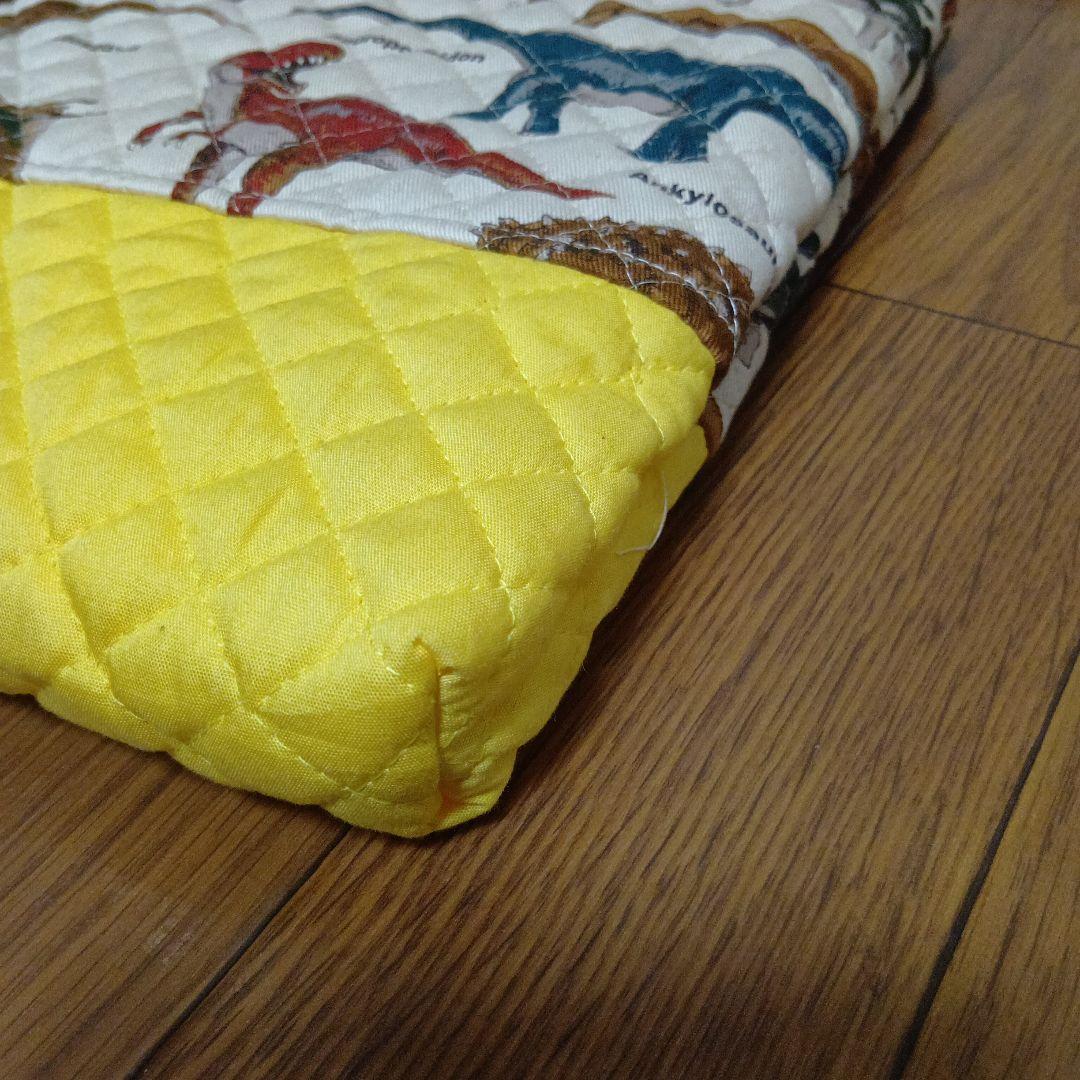 ハンドメイド　レッスンバッグ　セット　入園　入学　準備　キルティング　 恐竜