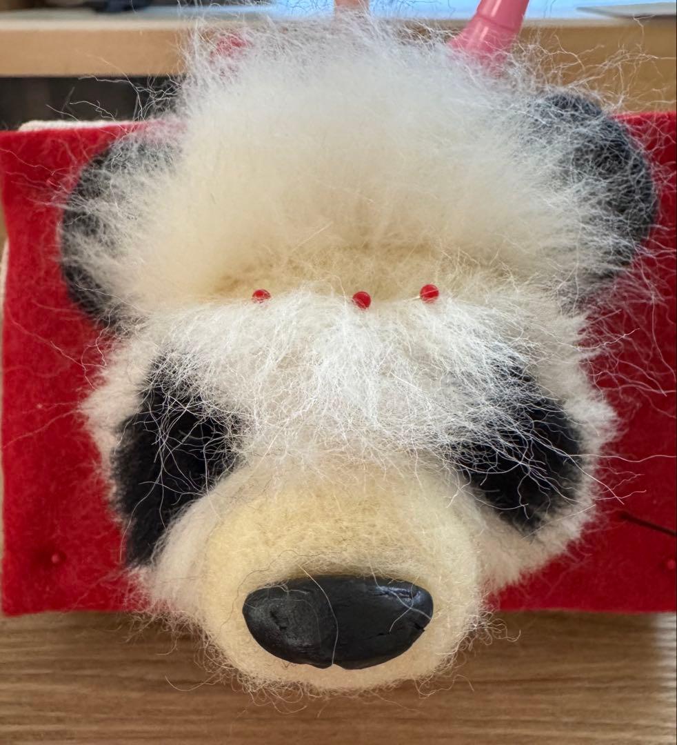 羊毛フェルト パンダ 2Lサイズ　価格交渉どうぞ