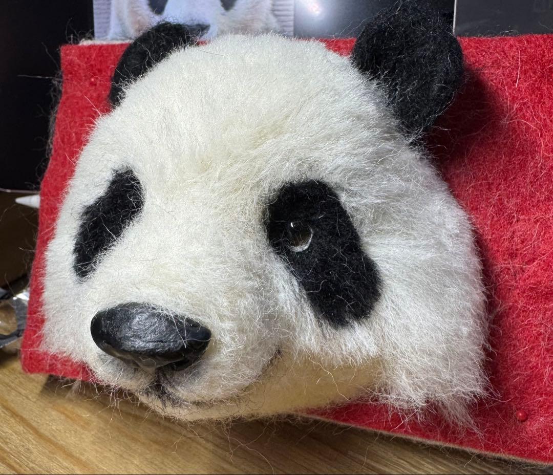 羊毛フェルト パンダ 2Lサイズ　価格交渉どうぞ