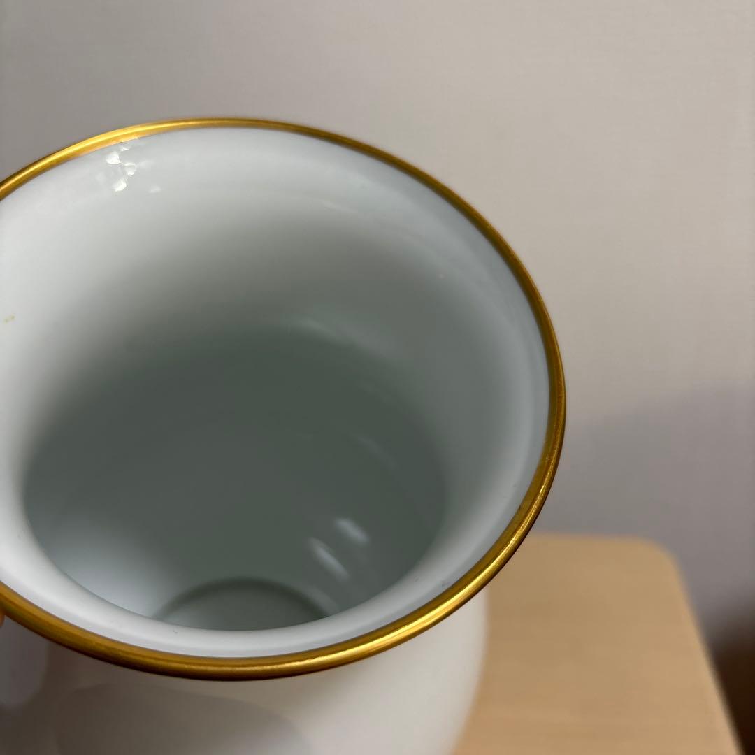 大倉陶園　OKURAブルーローズ　花器　花瓶　飾壺　青薔薇