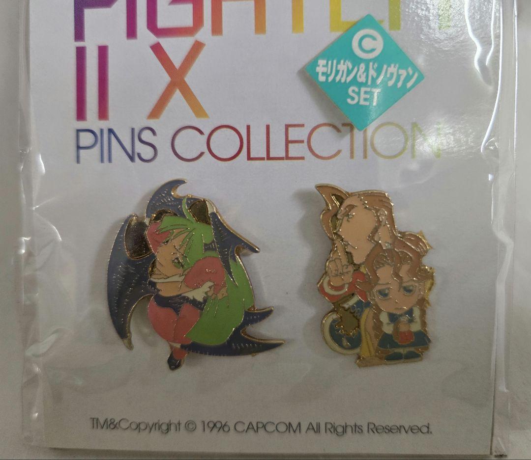 海洋堂　スーパーパズルファイターⅡX　ピンズコレクション　4種