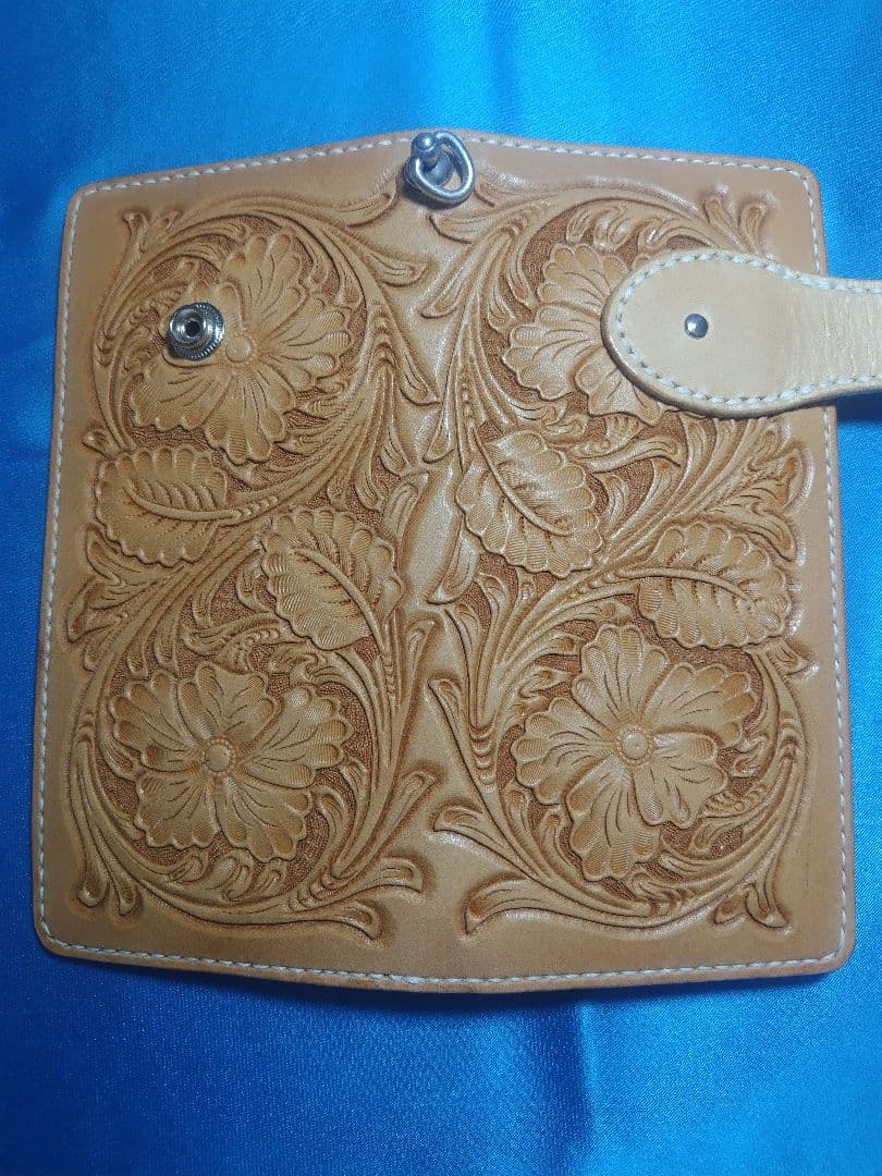 ☆カービング ロングウォレット ☆ ハンドメイド