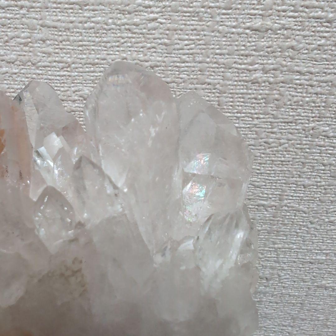 トマスゴンサガ水晶　クラスター　ハイクオリティ　透明　クォーツ