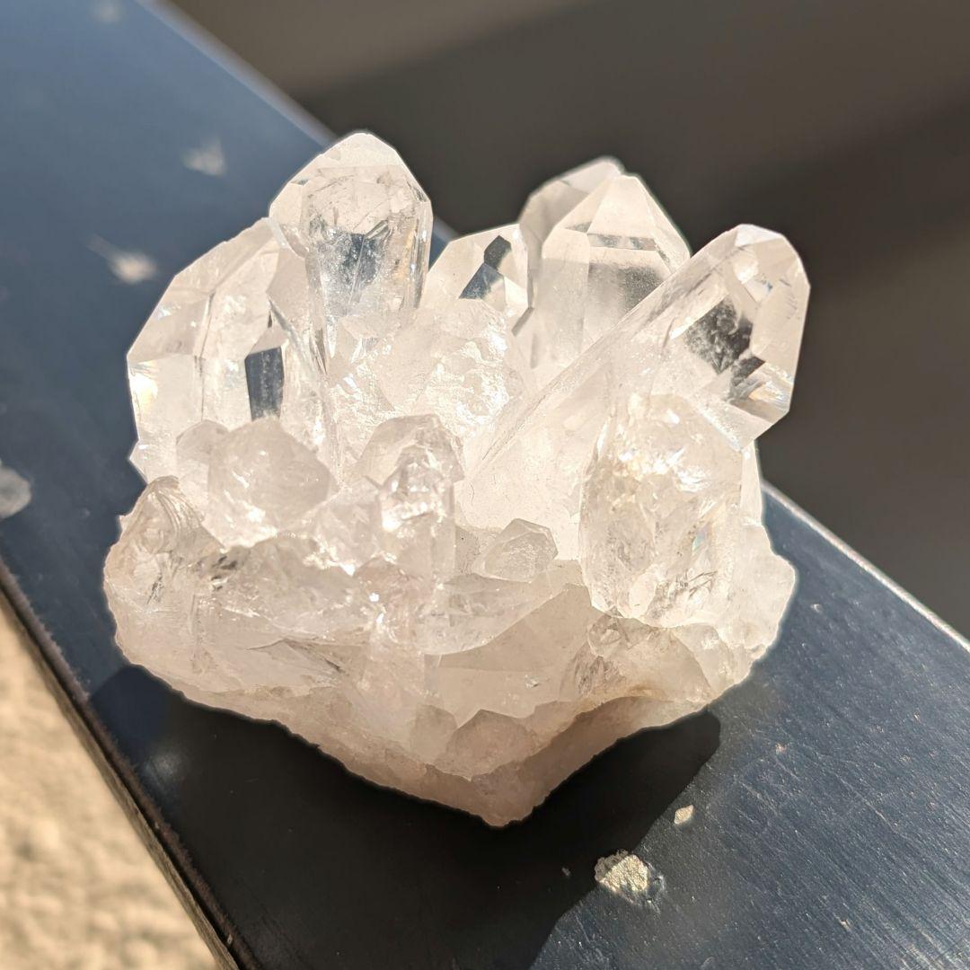 トマスゴンサガ水晶　クラスター　ハイクオリティ　透明　クォーツ