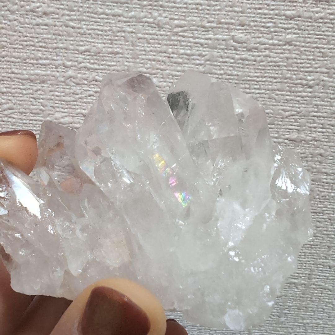 トマスゴンサガ水晶　クラスター　ハイクオリティ　透明　クォーツ