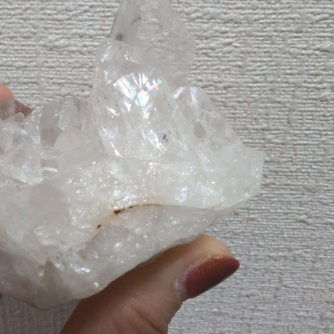 トマスゴンサガ水晶　クラスター　ハイクオリティ　透明　クォーツ