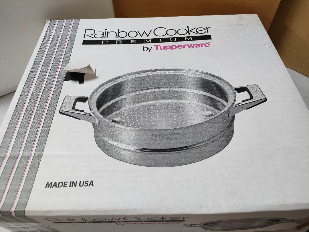 Tupperware製　レインボークッカー　プレミアム　スチーマー新品、未使用品