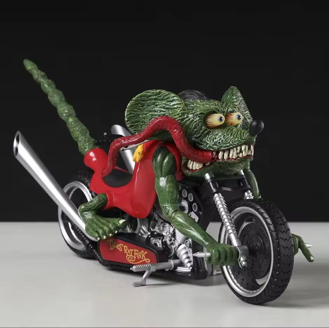 箱付き/ラットフィンク/Rat Fink/バイク/フィギュア/スタチュー