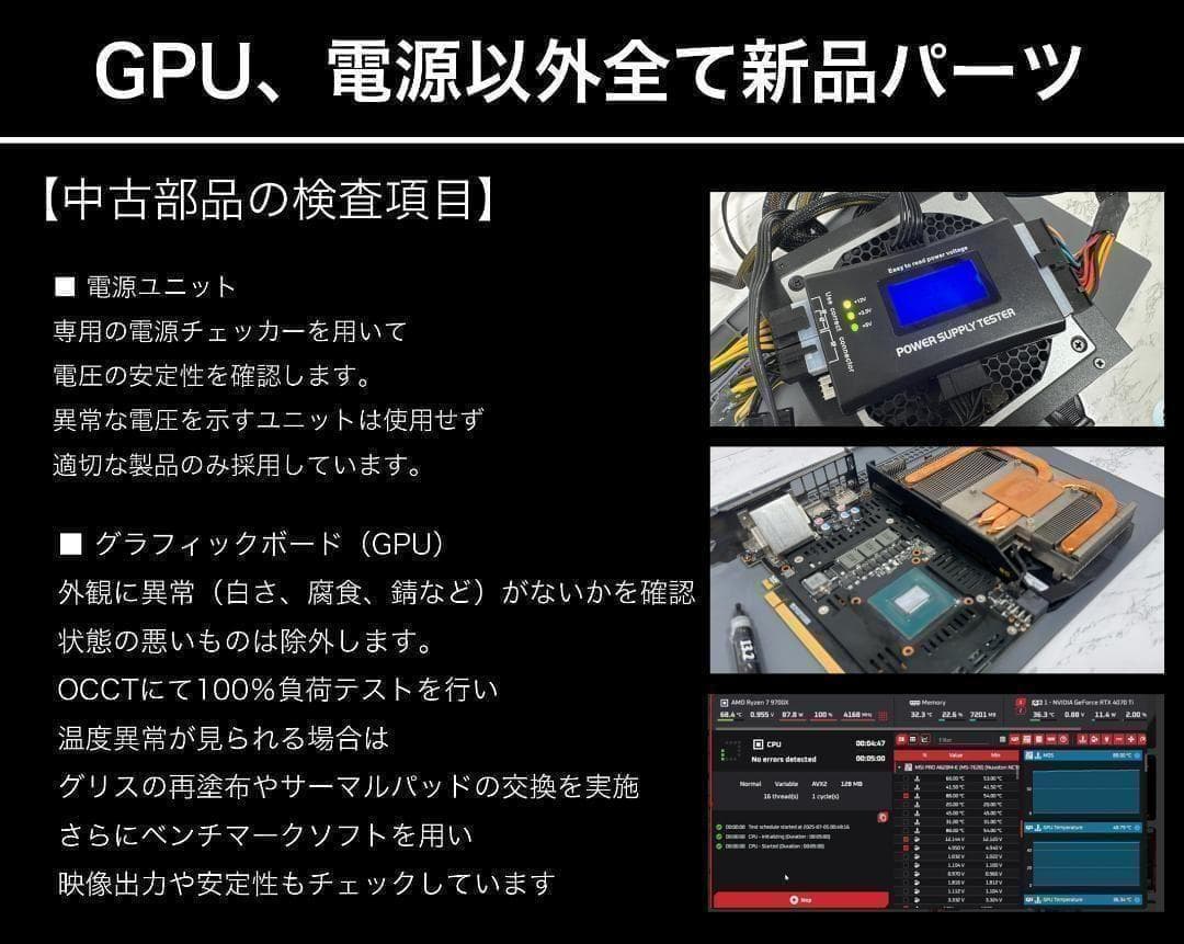 【即納激安ホワイトモデル】RTX3080搭載ゲーミングPCフルセット✨R7③