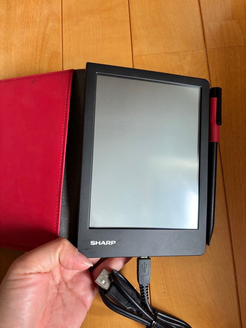 SHARP 電子ノート ブラウン ペン付き