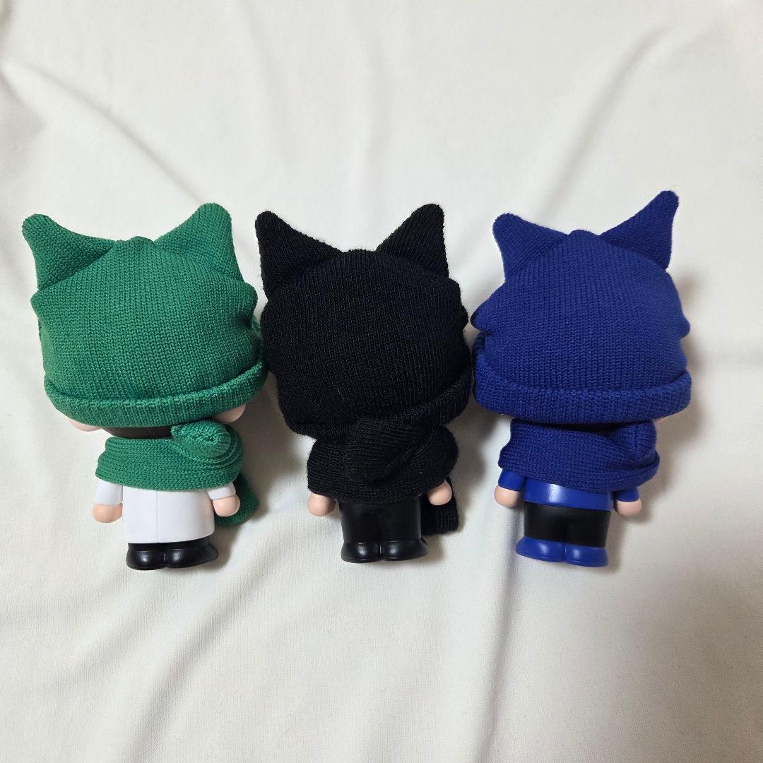 すのチル ソフビ 猫耳 ニット帽 マフラー 【セット】Man スノーマン
