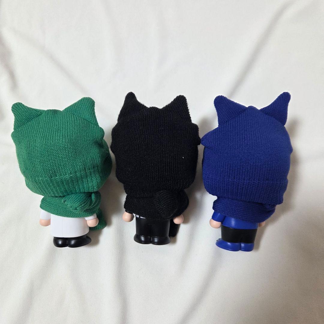 すのチル ソフビ 猫耳 ニット帽 マフラー 【セット】Man スノーマン