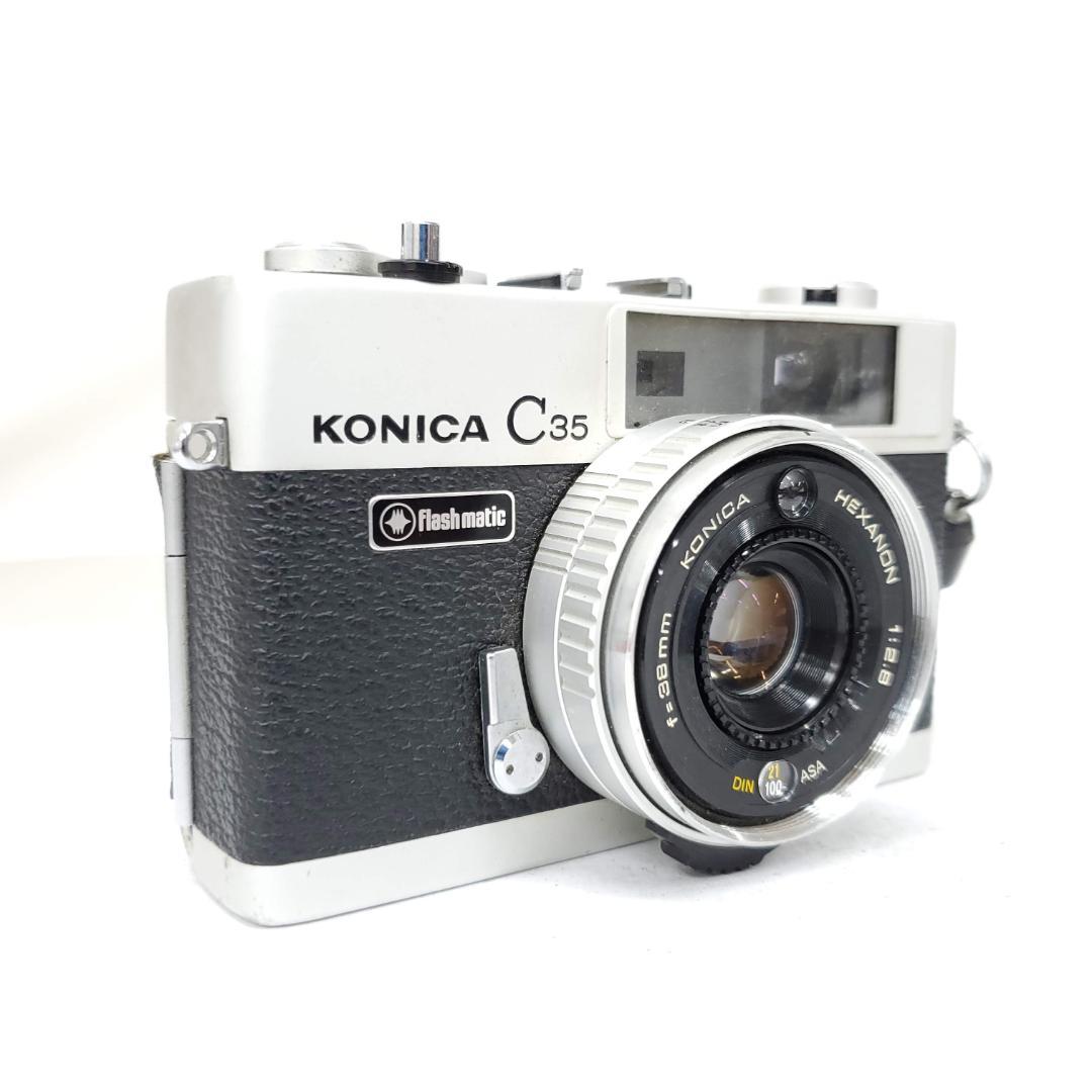 フィルムカメラ KONICA C35 Flash matic G0225-1v p
