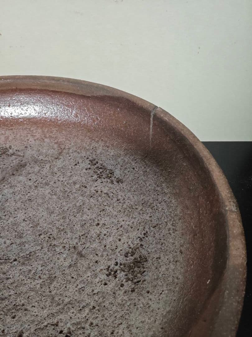 古丹波水盤　江戸時代　古民藝　古美術　花器　六古窯