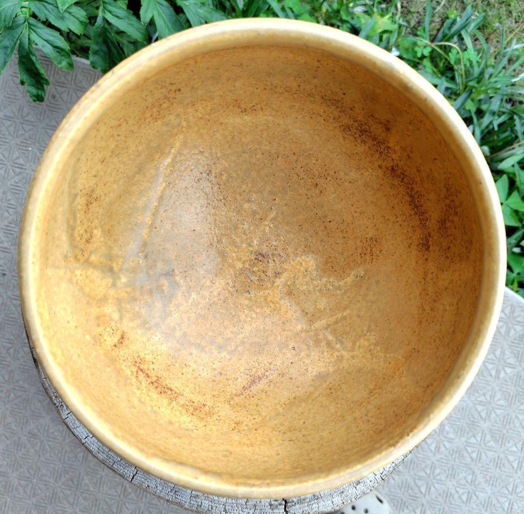 【作家物】一点物　蓋付き壺　蓋物器　菓子入れ　一点物　インテリア　飴色