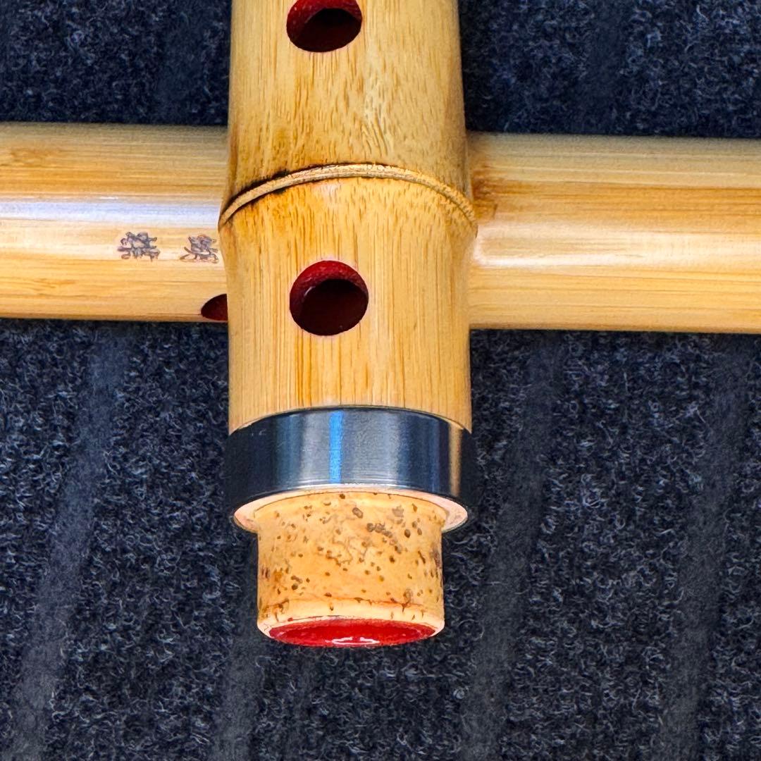 尺八 高級合竹曲管 蝴蝶 一尺五寸管(F管)