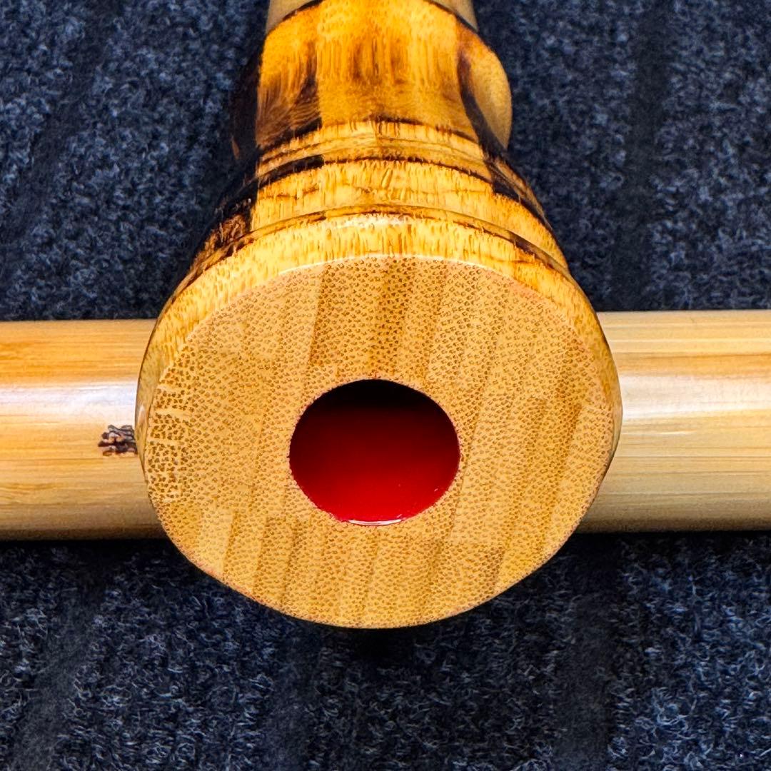 尺八 高級合竹曲管 蝴蝶 一尺五寸管(F管)
