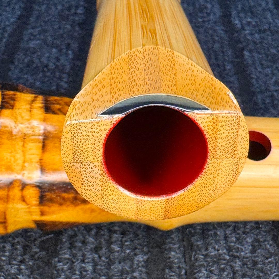 尺八 高級合竹曲管 蝴蝶 一尺五寸管(F管)