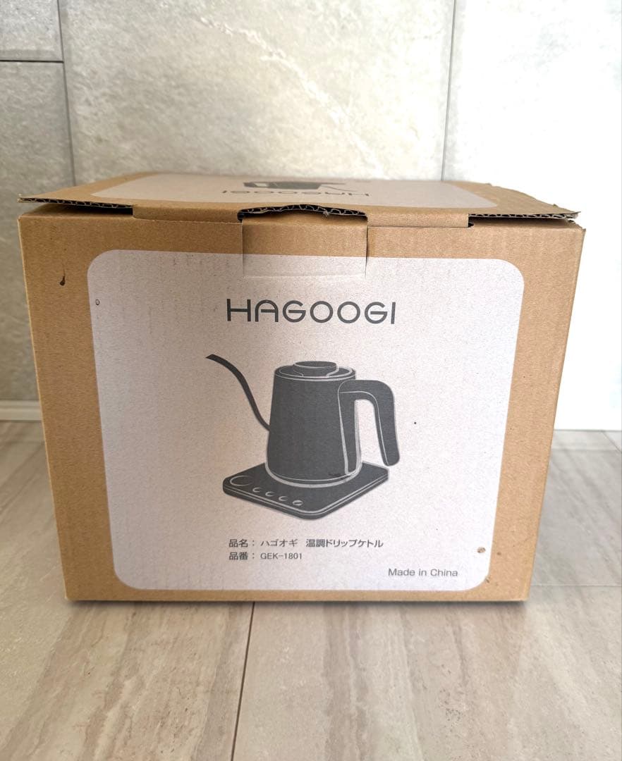 HAGOOGI 電気ケトル 1200W ブラック　ハゴオキ